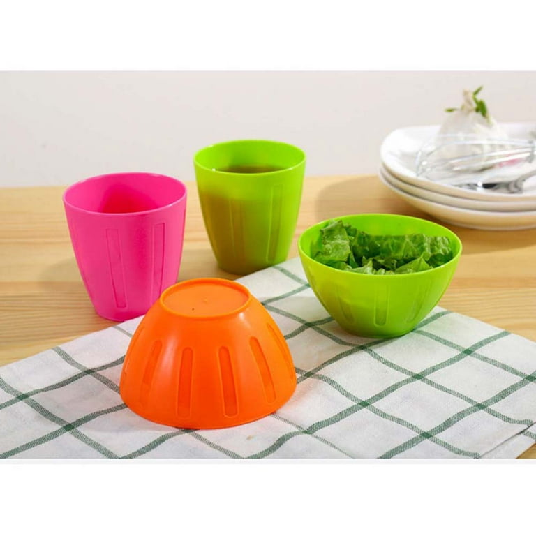 .com: BESTonZON 3pcs Serving Bowls with Lid Nesting Bowls Extra Large  Bowl for Salad Snacks Dough Kneading Big Plastic Mixing Bowls with Tight Lid  Pink: Home & Kitchen