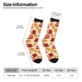 thumbnail image 6 of Uemuo Cups of Tea Pattern Women's Crew Socks, Soft Durable Breathable Moisture-Wicking with Odor Control Cotton socks, 6 of 9