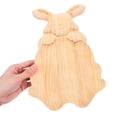 thumbnail image 3 of GOOHOCHY Bunny Plates 2Pcs Wooden Design Suitable For Easter Cookies And Treats, 3 of 8