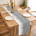 thumbnail image 3 of Grey Christmas Table Runner 90 Inches Long Farmhouse Dress Scarves, Vintage Farmhouse Pine Tree Snowflakes Dining Tablerunner for Coffee Table/Kitchen Island/Party Décor, 13" x 90", 3 of 8
