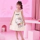thumbnail image 3 of Sanrios pijamas para niños Kawaii Anime MyMelody Kuromi Cinnamoroll niñas Sling camisón dibujos animados verano manga corta conjunto de ropa de casa, 3 of 4