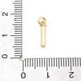 thumbnail image 3 of 20pcs Rack Plating Brass Pendants with Enamel and Jump Ring Cadmium Free & Lead Free Long-Lasting Plated Real 18K golden Plated Letter Letter I 12x2x1mm Hole: 2.5mm, 3 of 3