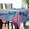 thumbnail image 3 of BZSMCE Square Tablecloth Azure Elegance Pattern Tableclothes, 3 of 9