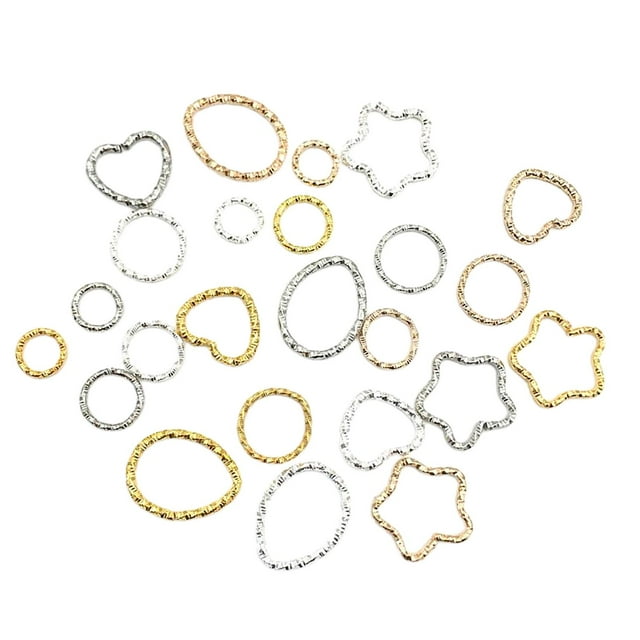 Pendientes Hugo DIY Charms Anillos de aleación 96pcs Colgantes Forma Estrella