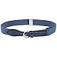 thumbnail image 3 of Kids Elastic Adjustable Belt with Leather Closure - Denim Blue, 3 of 4