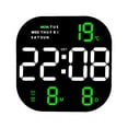 thumbnail image 3 of GROWTH TANK Battery or USB Powered Digital Wall Clock Table Timer Dimmer 12H 24H LED Desktop Green Display, 3 of 9