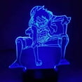 thumbnail image 3 of 3D Led Night Light Anime One Piece Luffy Table Lamp USB 7 Color Changing Children Sleeping Lighting for Boy Birthday Gift, 3 of 5
