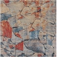 thumbnail image 3 of Unique Loom Outdoor Modern Collection Area Rug - Zephyr (7' 10" Square Multi/Brown), 3 of 9