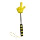 thumbnail image 2 of Puntero extensible con forma de , 94 cm, multifuncional, de acero inoxidable y accesorios de PP, para presentación. Amarillo, 2 of 9