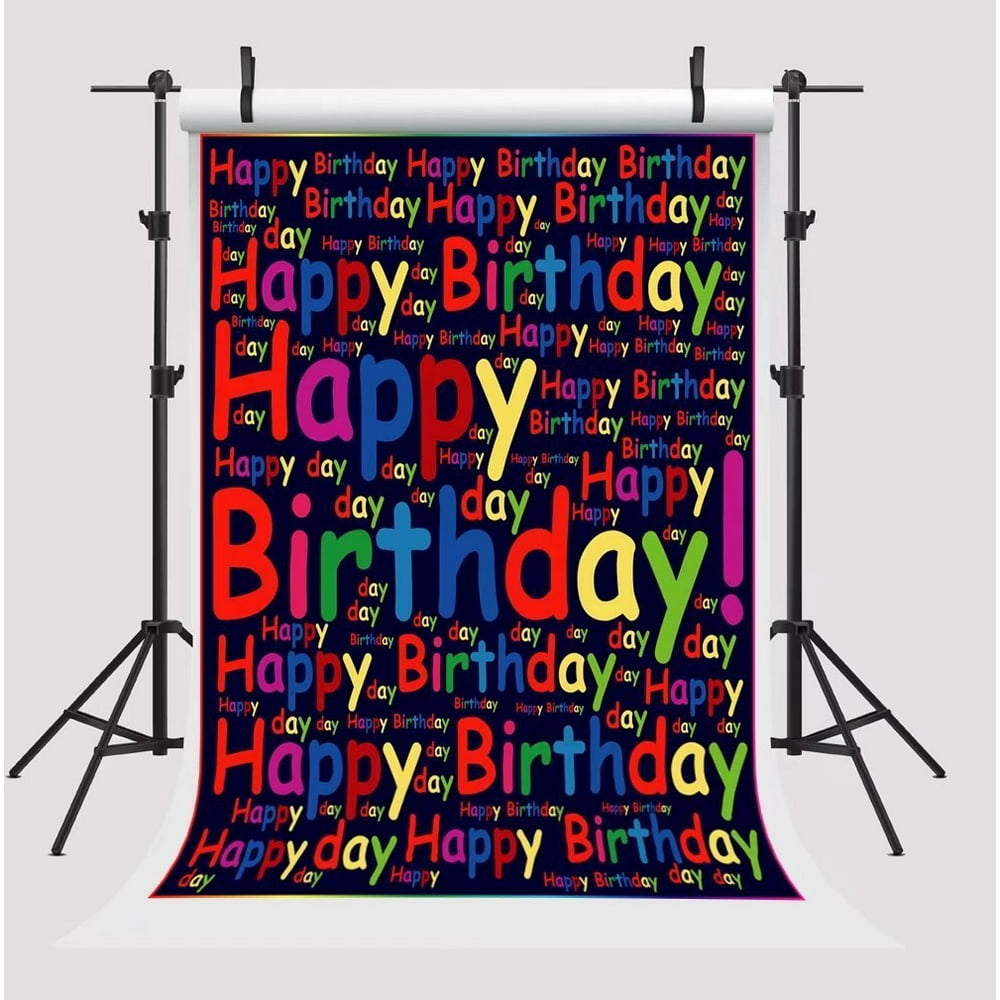 GreenDecor Polyster 5x7ft Birthday Party Booth Props Photography ...