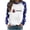 Blue, variant on Fall Fashion Must Haves Womens Long Sleeve Holiday Round Neck Fall Pullover Sweatshirt Christmas Top Women Fall Clothes