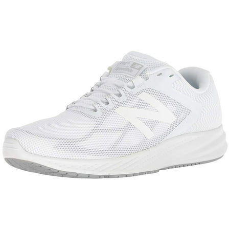 New Balance Womens W490v6 Low Top Lace Up Running Sneaker, White, Size