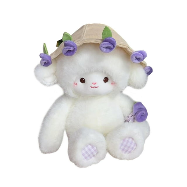 HILABEE Sheep Doll Toy Figure Portable Home Decor for Kids Collectible Bedroom