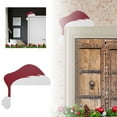 thumbnail image 1 of Vi Que Sombrero De Papá Noel Y Muñeco De Nieve Decoración Para La Esquina De La Puerta Piezas Navideñas Para Enviar A Amigos, Familiares Y Niños Adornos De Madera Para La Esquina De La Puerta, 1 of 7