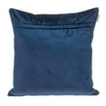 thumbnail image 2 of Navy Quilted Diamonds Velvet Solid Color Throw Pillow, 2 of 5