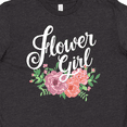 thumbnail image 4 of Inktastic Flower Girl Hand Lettering with Flowers Illustration Youth T-Shirt, 4 of 5