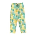 thumbnail image 4 of Naloa Pineapples1 Print Women’s Ultra-Soft Comfy Pajama Lounge Pants with Pockets & Drawstring, 4 of 8