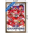 thumbnail image 3 of NFL Kansas City Chiefs - Super Bowl LVIII Champions Wall Poster, 14.725" x 22.375" Framed, 3 of 5