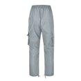 thumbnail image 6 of Cuhas Cargo Pants for Men Fall Autumn Winter Overalls Drawstring Multi Pocket Casual Pants Hiking Pants Cotton Twill Pants Gray 1X, 6 of 6