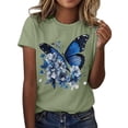 thumbnail image 1 of T-shirt Mode Femme Imprimé Col Rond Manches Courtes Décontracté pour Confort Athlétique et Usage Quotidien, 1 of 5