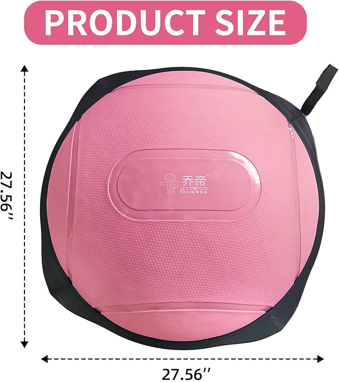 Semi-yoga ball, fitness stability ball, core stability training for home fitness, anti-slip equipment for training, sports equipment, setting fitness goals, weight loss and muscle building.