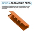 thumbnail image 3 of 10Pack Ribbon End Crimp Clamps, 30mm/1.18inch Belt Ends Tip, Orange, 3 of 7