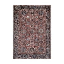 Momeni Karachi Polyester Rust Area Rug 3'6" X 5'6"