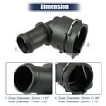thumbnail image 3 of Unique Bargains Engine Coolant Hose Connector for Audi A3 2.0L A/T Quattro Prestige Convertible 2018-2019 Black, 3 of 6