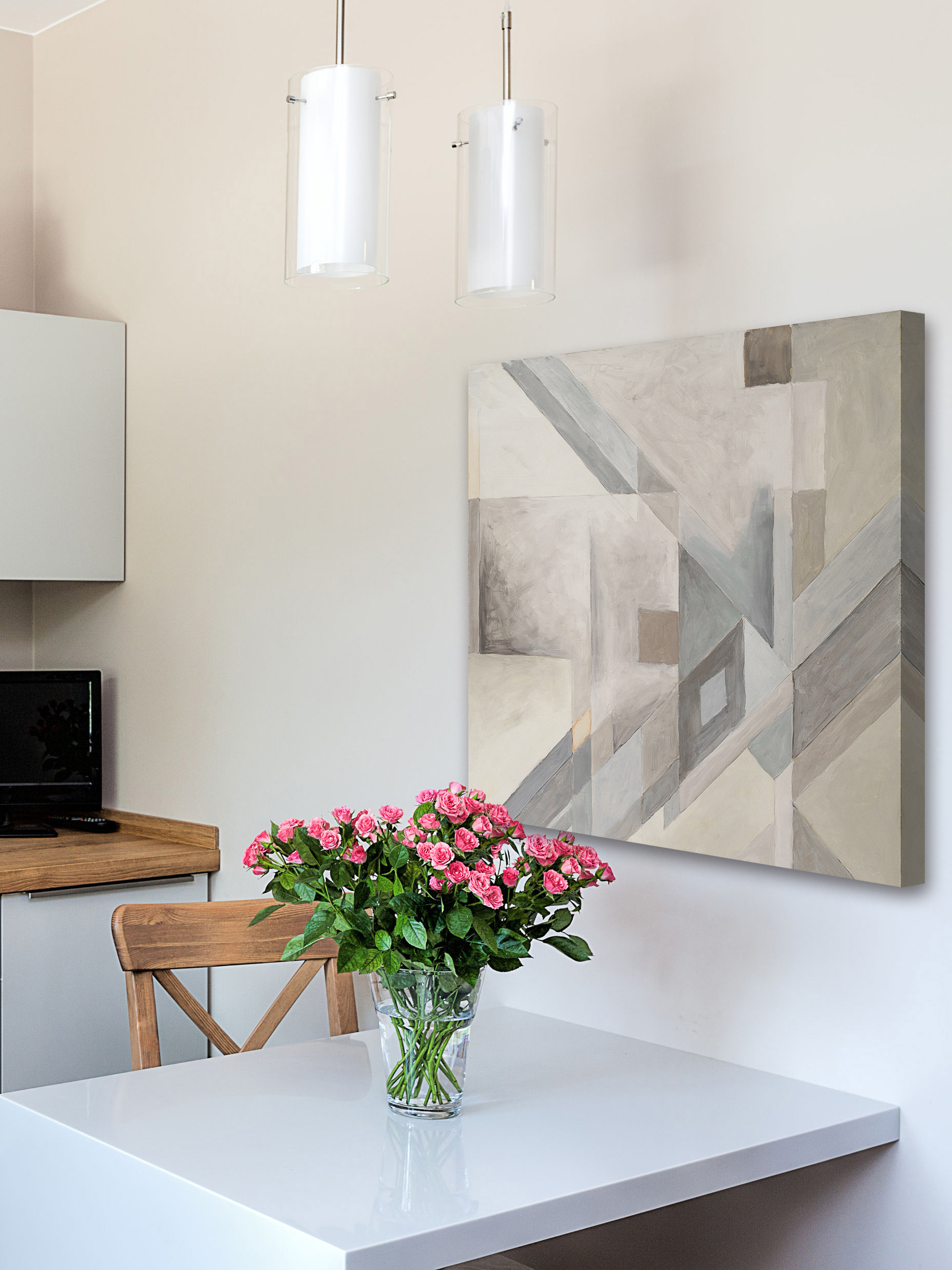 "In Fragments" Painting Print on Wrapped Canvas