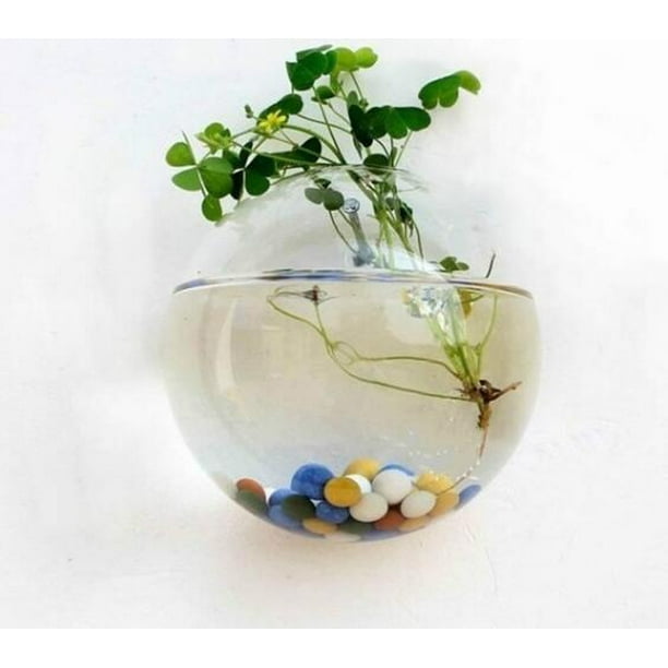 Hanging Plant Flower Glass Ball Vase Terrarium Wall Fish Tank Aquarium Decor