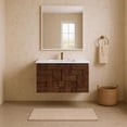 thumbnail image 2 of Meridian Furniture 30" Brown Engineered Stone Wall Mounted Bathroom Vanity, 2 of 16