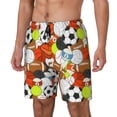 thumbnail image 1 of Balery Colorful Balls Bañador para hombre, shorts de playa de secado rápido con entrepierna y forro de compresión-XX-Large, 1 of 6