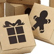 thumbnail image 5 of Juego de 60 cajas de cartón Kraft para galletas, de 4 x 4 x 2,5 pulgadas, con apertura automática para cupcakes, brownies y donas de Navidad, 5 of 5