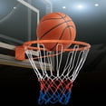 thumbnail image 2 of Gymax 15'' Basketball Rim Wall Door Mounted Basketball Hoop w/ All Weather Net Orange, 2 of 9
