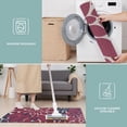 thumbnail image 6 of Red and Blue Floral Pattern Kitchen Rugs Sets Of 3,Kitchen Runner Rugs Non Skid Washable,Decorative Kitchen Floor Mats for Kitchen,Sink,Laundry,17"x30"+ 17"x47" + 17"x59", 6 of 6