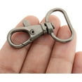 thumbnail image 2 of 3/4 Inch Trigger Snap Hooks Classic Swivel Lobster Claw Clasps Purse Lanyard Clip 20 Pack CSPS (Gunmetal), 2 of 8