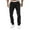 Black, variant on KDFJPTH Mens Pants Casual Pant With Stretch Solid Khaki M