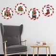 thumbnail image 4 of Santa Claus Wreath Wall Stickers, Merry Christmas Letterings Decals for Wall Window and Door, Removable Holiday Decoration Party Supplies, 4 of 5