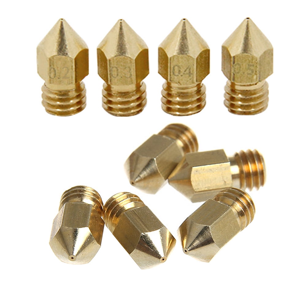 3D Printer Extruder J-Head Brass Nozzle Print Head For Mk8 Makerbot 10Pcs/set 