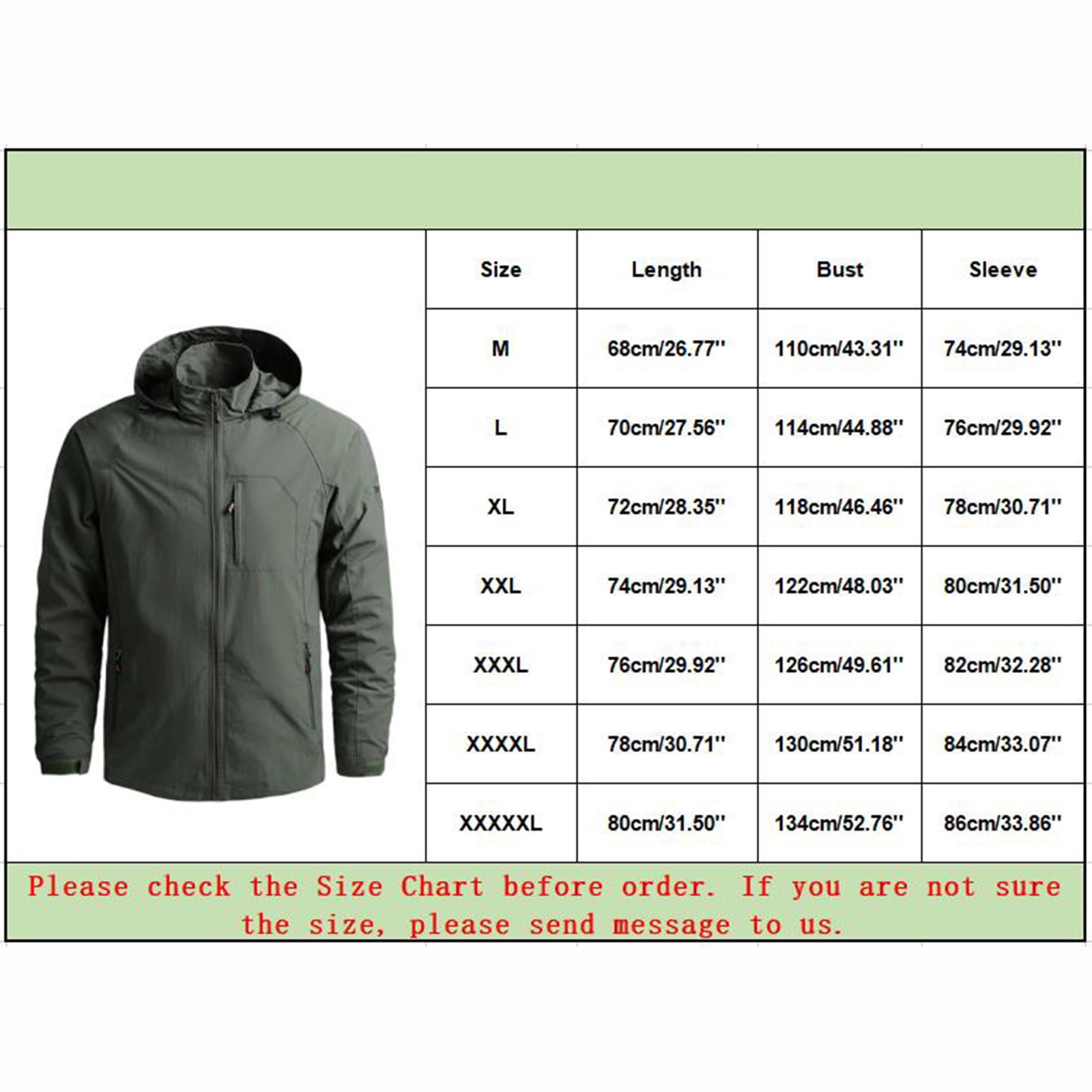 LEEyworld Light Winter Jackets For Men Men's Tactical Jackets with