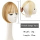 thumbnail image 3 of CANNATELLA 3D Bangs Peluca Sin Costuras Reemplazo Rubia Mujeres Falsas Flecos Clip En Cubierta Pelo Blanco Toupee Natural Aumentar El Volumen Del Cabello Flequillo Recto, 3 of 4