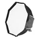 thumbnail image 1 of Difusor de luz Caja de luz abatible de 8 polos de 8 polos con mango de tela suave para Godox Yongnuo Andoer Luz de flash de la cámara TRIOPO  Difusor de luz, 1 of 7
