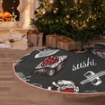 thumbnail image 5 of Rateoe Japanese Sushi Hashi Pattern Christmas Tree Skirt with Ties , Christmas Tree Decorations, Farmhouse Christmas Decor Xmas Holiday Decorations-30", 5 of 6