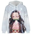 thumbnail image 2 of Demon Slayer Novelty Hooded for Men Women Boys Girls Pullover Anime Character Sweatshirt, 2 of 6