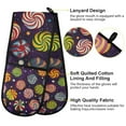 thumbnail image 2 of Yayeee Double Oven Mitt Kitchen Heat Resistant Baking 35" x7" Quilted Glove, Galactic Candy, 2 of 6