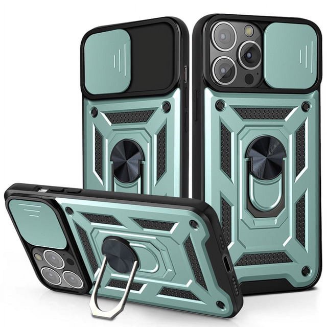 Armor Shockproof Magnetic Ring Stand Holder Case For iPhone15 13 12 11 14 Pro X XR XS Max 12 13 Mini 7 8 Plus 11Pro Back Cover