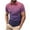 Mens T-Shirts Purple, variant on S-4X Plus Size Mens Big & Tall Golf Shirts Short Sleeve T-Shirts Button Collared Casual Pullover Gradient Printed Athletic Workout Tees Tops