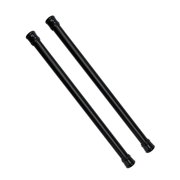 SHOWERORO 2Set Metal Curtain Rod for Shower Area Homeowners with Tension Support