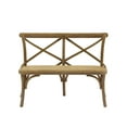 thumbnail image 6 of Linon Barton Bentwood Bench, Antique Brown/Natural, 6 of 11