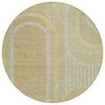 thumbnail image 2 of Addison Rugs Chantille Indoor/Outdoor Transitional Art Deco Beige Washable Round Rug, 8' x 8', 2 of 6